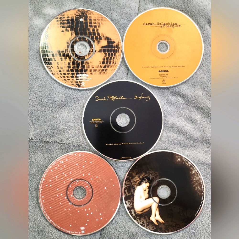 5 Sarah McLachlan CD's